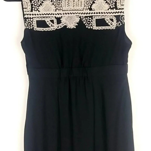Anthropologie Embroidered Black Cocktail Dress - Picture 15 of 16